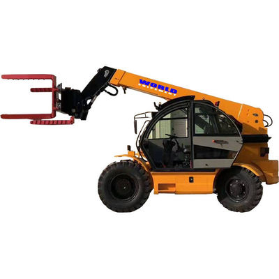 Forklift Handler Teleskopik 4ton Kebisingan Rendah Forklift Teleskopik Berputar