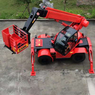 9 Meter Telescopic Handler Forklift Boom Kekuatan Kuat 5ton Sertifikat CE