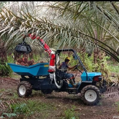 Traktor Open Cab untuk Perkebunan Kelapa Sawit dengan PTO Speed ​​240-1340rpm dan Ban Pertanian