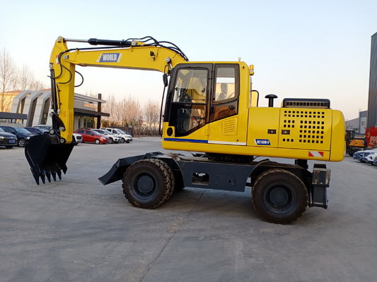 92 KW Mesin Beroda Mini Excavator Max. Radius Penggalian 8000MM 9.00-20/8 Ban