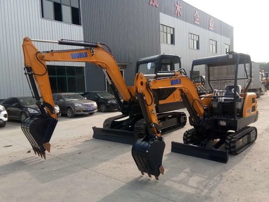 Kompak Mini Crawler Excavator 2200kg Berat 310mm Depth Pemotongan Jenis Crawler