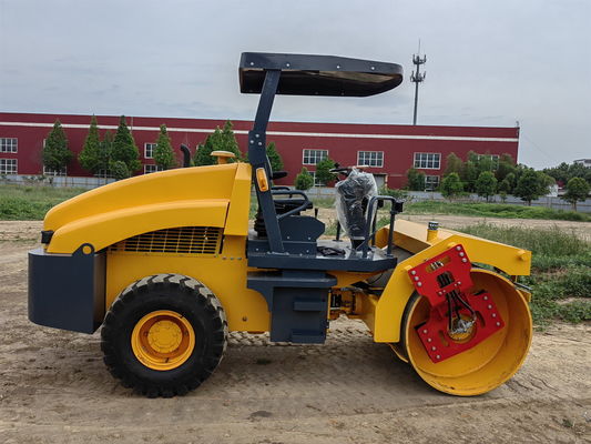 Roda baja tunggal roller getar 4 ton 4,5 ton 5 ton mesin konstruksi jalan mini Compactor