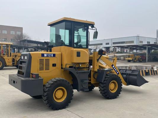 Loader ujung depan W120 Berat operasi 2 ton untuk pertanian ember quarry 0,6 m3 0,8 m3