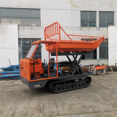 2800mm Crawler Mini Dumper 4wd Dumper Minyak Sawit Dengan Scissior Lift