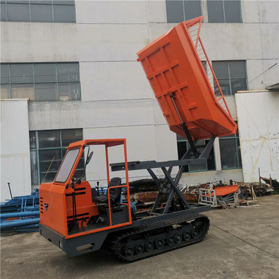 2800mm Crawler Mini Dumper 4wd Dumper Minyak Sawit Dengan Scissior Lift