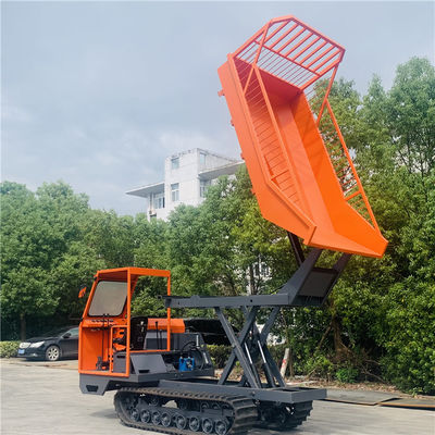4x4 Crawler Mini Dumper High Lifting Small Tracked Dumper Dengan Mesin 3 Silinder