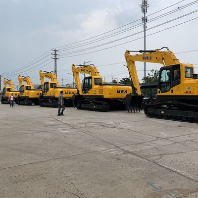 Isuzu Engine Hydraulic Crawler Excavator Stabilitas Untuk Penggalian