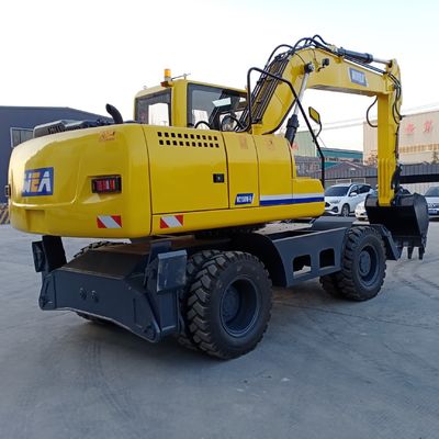 Mini Excavator Beroda Kuning Mesin Penggali Kecil Mesin YUCHAI