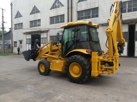 Wheel Loader Backhoe 4X4 Kondisi Baru Keandalan Backhoe Loader Kecil