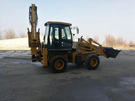 Struktur Kompak Mini Tractor Backhoe Loader Dengan Mesin Weichai