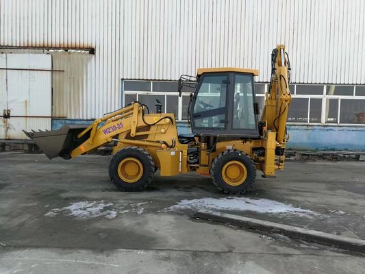 Backhoe Loader Listrik Stabilitas Tinggi 1m3 Backhoe Loader Traktor Kompak