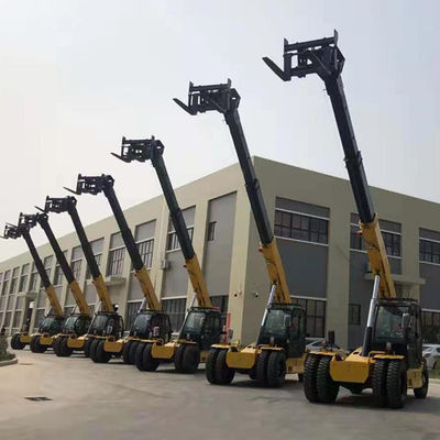 Safety Telescopic Handler Forklift Variabel Jangkauan Forklift Dalam Konstruksi