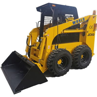 Skid Steer Loader Kecil Efisien Serbaguna Dengan Sweeper JC60