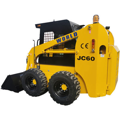 Skid Steer Loader Kecil Efisien Serbaguna Dengan Sweeper JC60