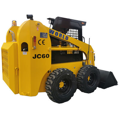 Skid Steer Loader Kecil Efisien Serbaguna Dengan Sweeper JC60