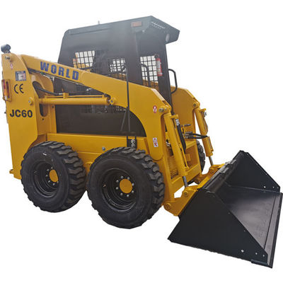 Skid Steer Loader Kecil Efisien Serbaguna Dengan Sweeper JC60