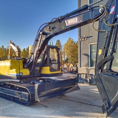 Excavator Lengan Panjang Dengan Track Karet