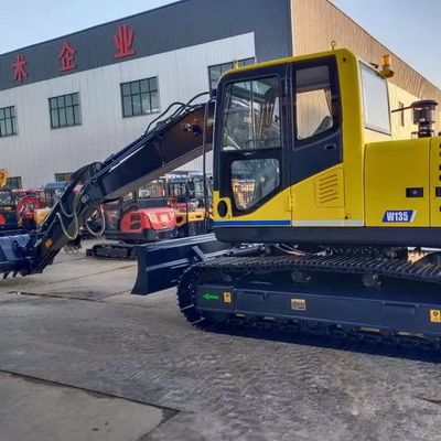 Excavator Lengan Panjang Dengan Track Karet