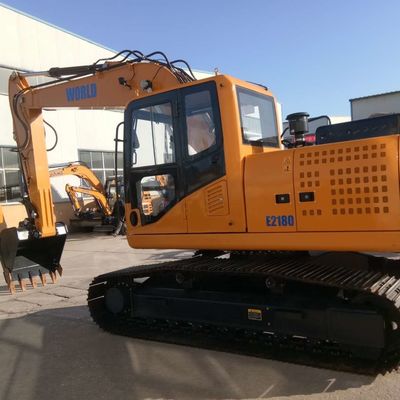 Ekskavator Perayap Hidraulik 2200rpm Ekskavator Alat Berat Desain Manusiawi