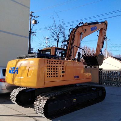 Ekskavator Perayap Hidraulik 2200rpm Ekskavator Alat Berat Desain Manusiawi