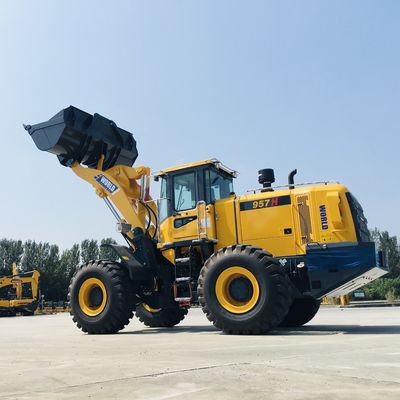 Tenaga Listrik Roda Front End Loader Traktor Pertanian Kecil Dengan Ember 3m3