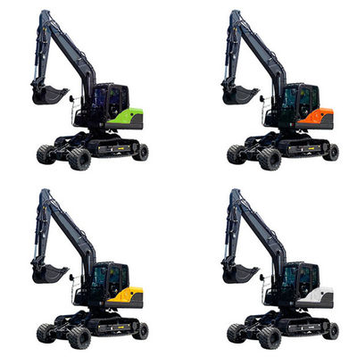 2200 Rpm Ekskavator Roda Kecil Dua Dalam Satu Ekskavator Roda Daya