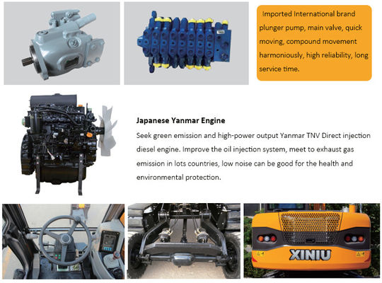 Ekskavator Perayap Roda Terintegrasi 10 Penggali Mini Perayap Penggali 12 Ton