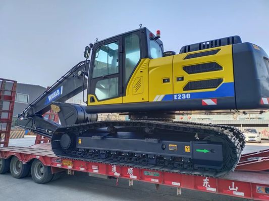 23 Ton Excavator 3,5-5km/H Tinggi Penggalian Maks 9-11m Tinggi Pembuangan Maks 6-8m sama dengan Komatsu PC200