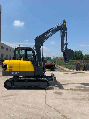 Ekskavator Perayap Mini 5.8*2.0*2.1m Maks. Menggali Radius 6,1m mirip dengan Komatsu PC60