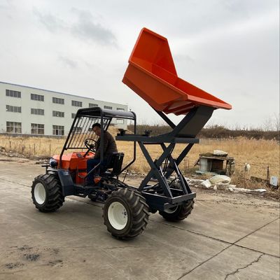 Penggerak 4 Roda Pertanian Traktor Dumper Perkebunan Kelapa Sawit 14HP