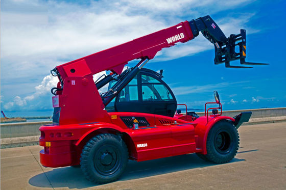 Forklift Rough Terrain Dunia 5ton Dengan Sertifikasi Telescopic Handler