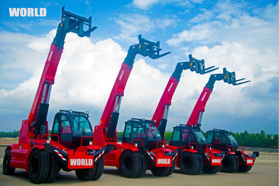 Forklift Rough Terrain Dunia 5ton Dengan Sertifikasi Telescopic Handler