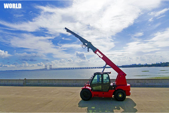 China Dunia 11ton Besar Kontrol Hidraulik Forklift Teleskop Wheel Loader Untuk Dijual