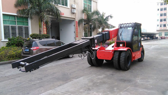 China Dunia 11ton Besar Kontrol Hidraulik Forklift Teleskop Wheel Loader Untuk Dijual