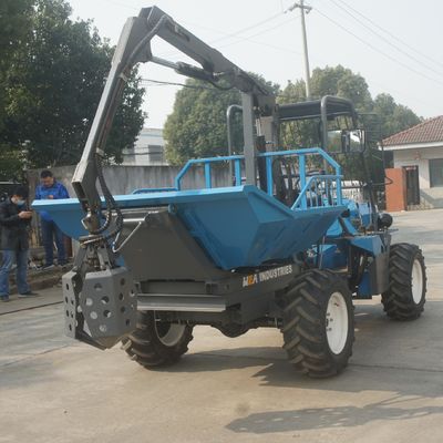 Mesin Panen Kelapa Sawit Open Cab 1325mm Berat 1250kg dengan Grapple