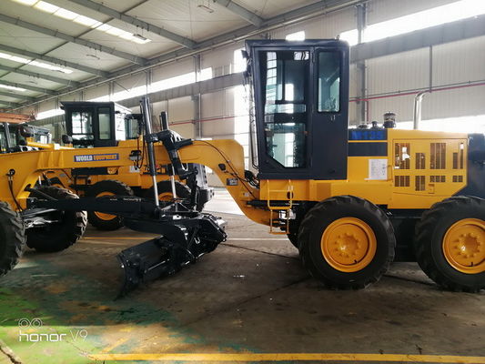 Kabin Tertutup Alat Berat Motor Grader Output Daya 97kw ROPS/FOPS Opsional
