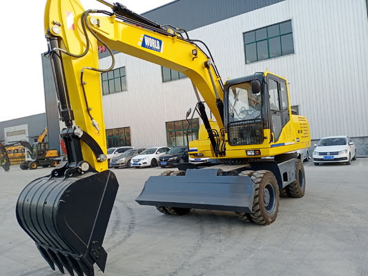 Mini Excavator Beroda Terpercaya Dengan Mesin YUCHAI/YC4D125 Dan Ban 9,00-20/8