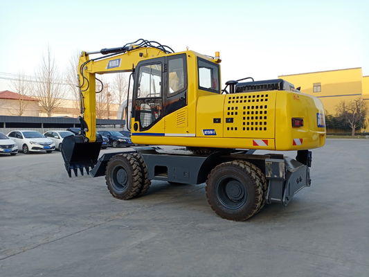 Mini Excavator Beroda Terpercaya Dengan Mesin YUCHAI/YC4D125 Dan Ban 9,00-20/8