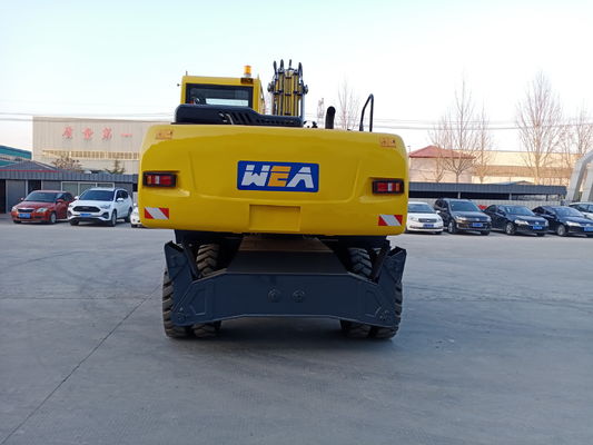 YUCHAI/YC4D125 Mini Excavator Beroda Bermotor Dengan Berat Operasi 15300kg