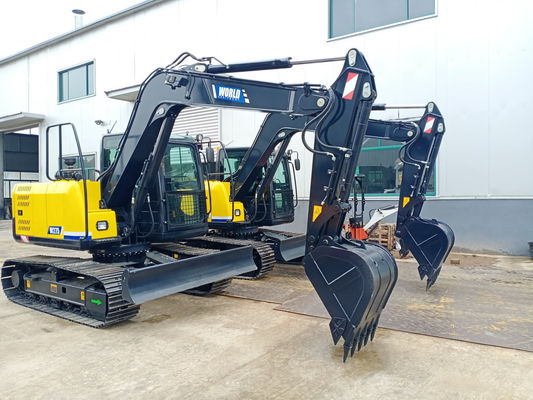 7500kg berat mesin mini excavator dengan tekanan sistem hidrolik 27Mpa