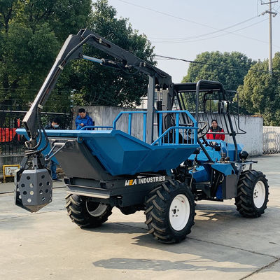 Poros depan 4WD Traktor Minyak Sawit Berbasis roda 2150mm dan Poros Belakang 4WD