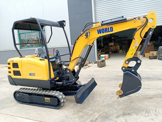 Max. Penambangan kedalaman 2450mm Small Crawler Digger untuk maksimum mengangkat ketinggian pisau 240mm