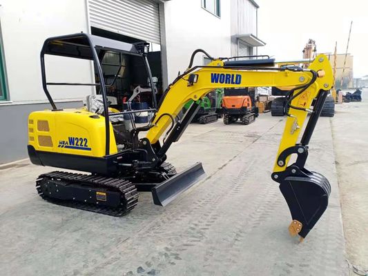 Ringan 2200kg Petik Crawler Backhoe Dengan 15,3KN Maksimum Ember Digging Force Similart CAT 301 302 303