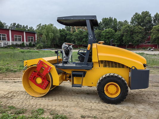 Roda baja tunggal roller getar 4 ton 4,5 ton 5 ton mesin konstruksi jalan mini Compactor