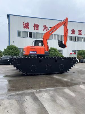 1300mm Pontoon Width Excavator di Sungai untuk aplikasi dan proyek tugas berat