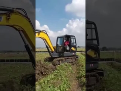 2200kw Mini Crawler Excavator Warna Kuning Micro Mini Excavator